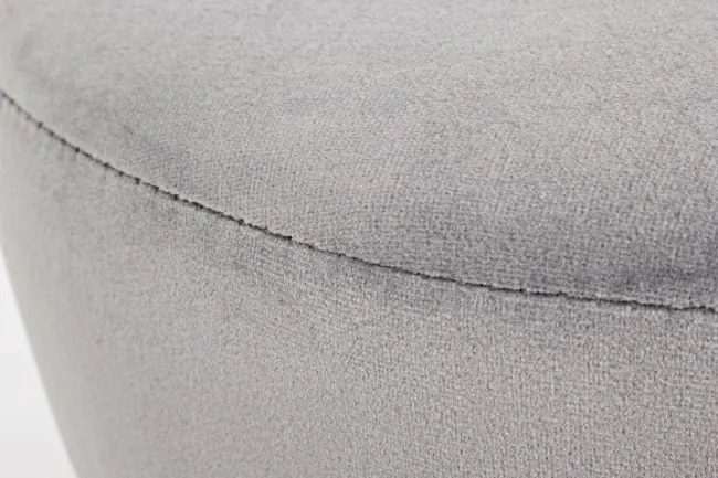 Set 2 taburete gri din catifea, Adeline Antik Bizzotto