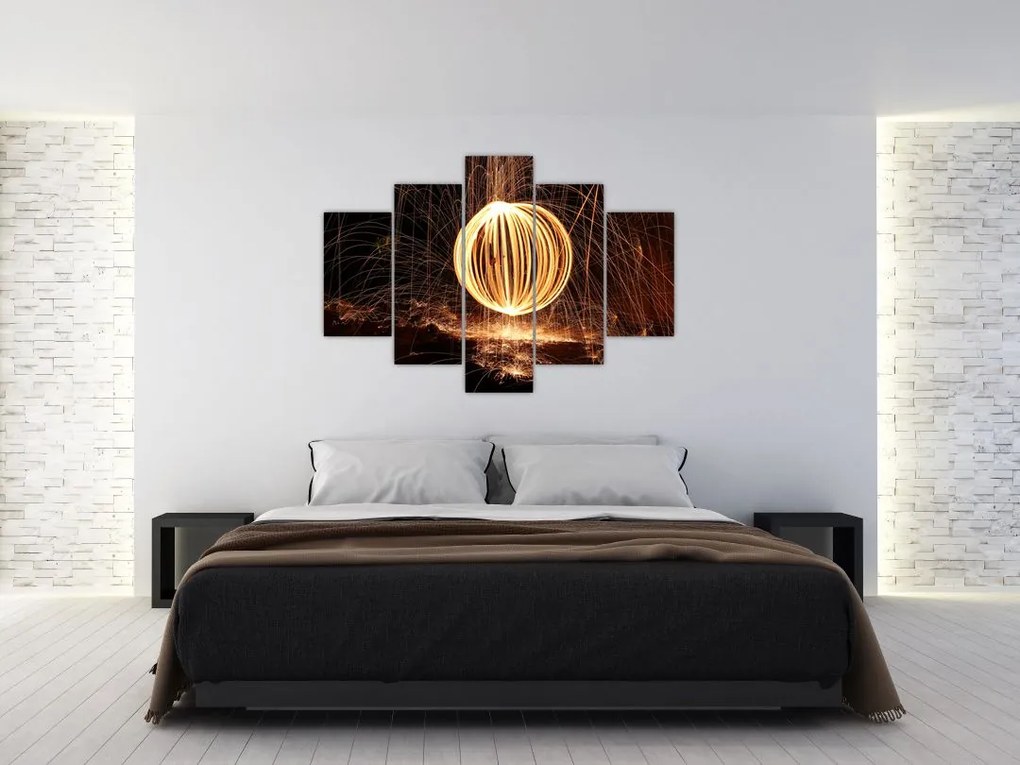 Tablou cu bilă iluminată (150x105 cm)