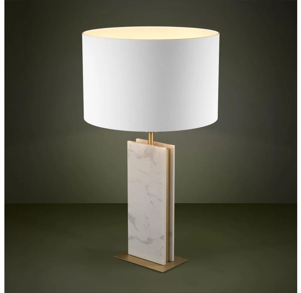 Lampă de masă Eglo 390409 BELESAR 1xE27/40W/230V alb