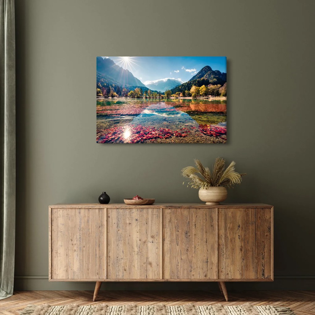 Tablou - Lacul Jasna, Gozd Martuljek, Alpii Iulieni, Slovenia (90x60 cm)