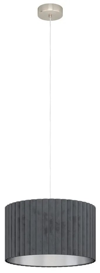 Lustră pe cablu TAMARESCO 1xE27/40W/230V gri Eglo 39774