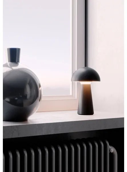 Redo 90439 - Lampă tactilă LED reglabilă KIRA, 4,7 W, 230 V, 2200 mAh, negru