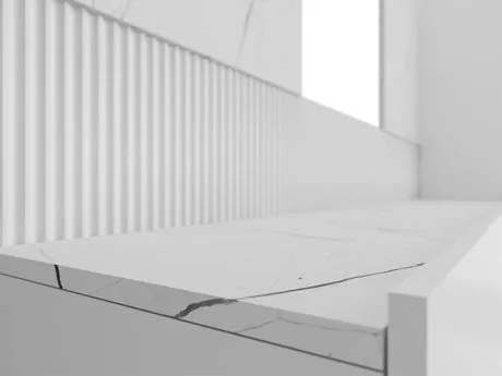 Mobilier living Coprea I (Alb + Marmură Alb) . 1104548