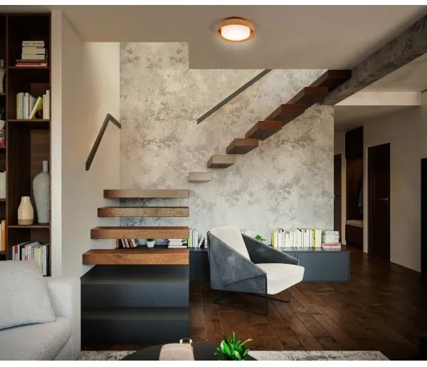 Plafonieră ORBIS MADRID 2xE27/10W/230V lemn Ledvance