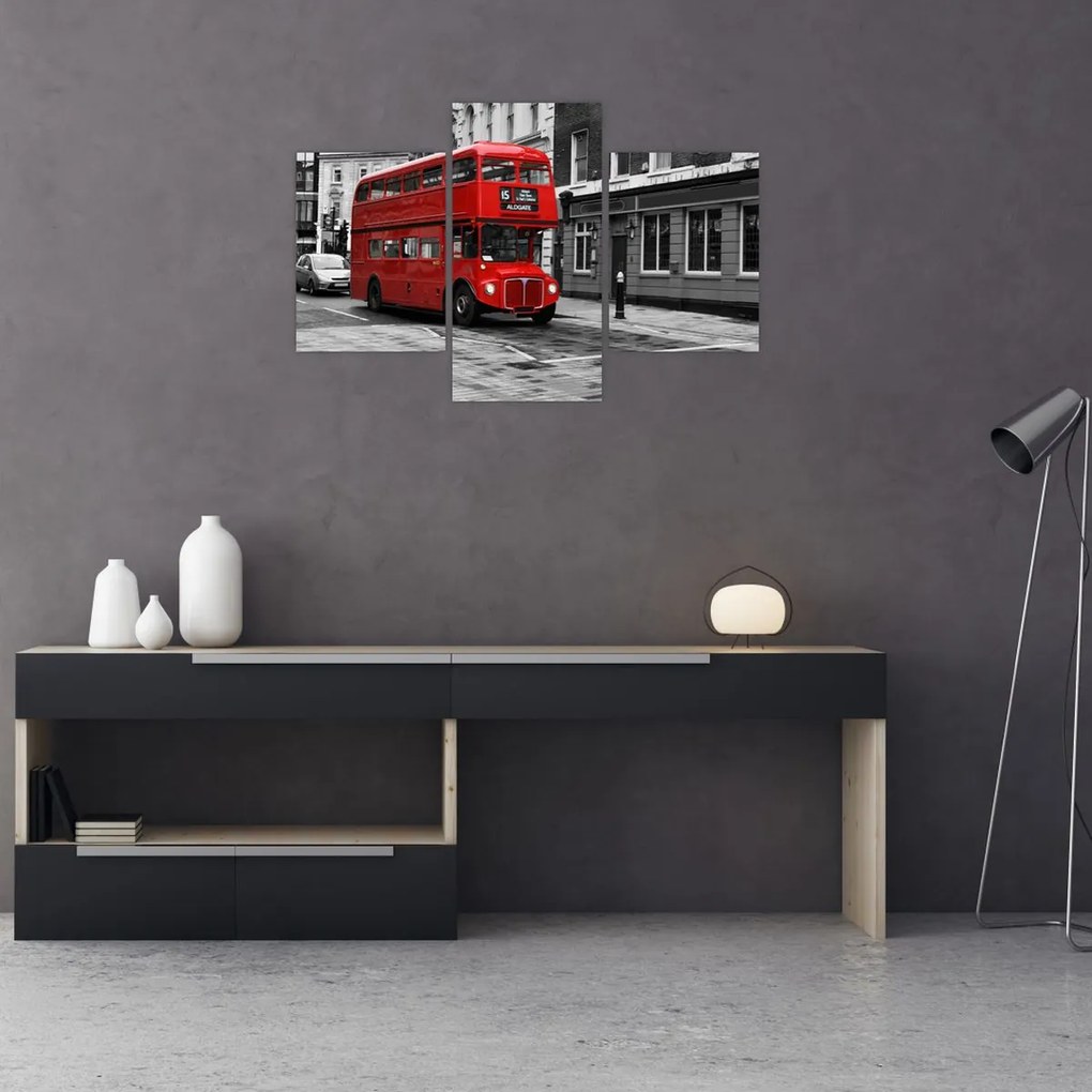 Tablou - Londra cu autobuz (90x60 cm)