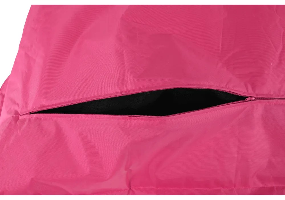 Fotoliu tip sac, material textil roz, GETAF