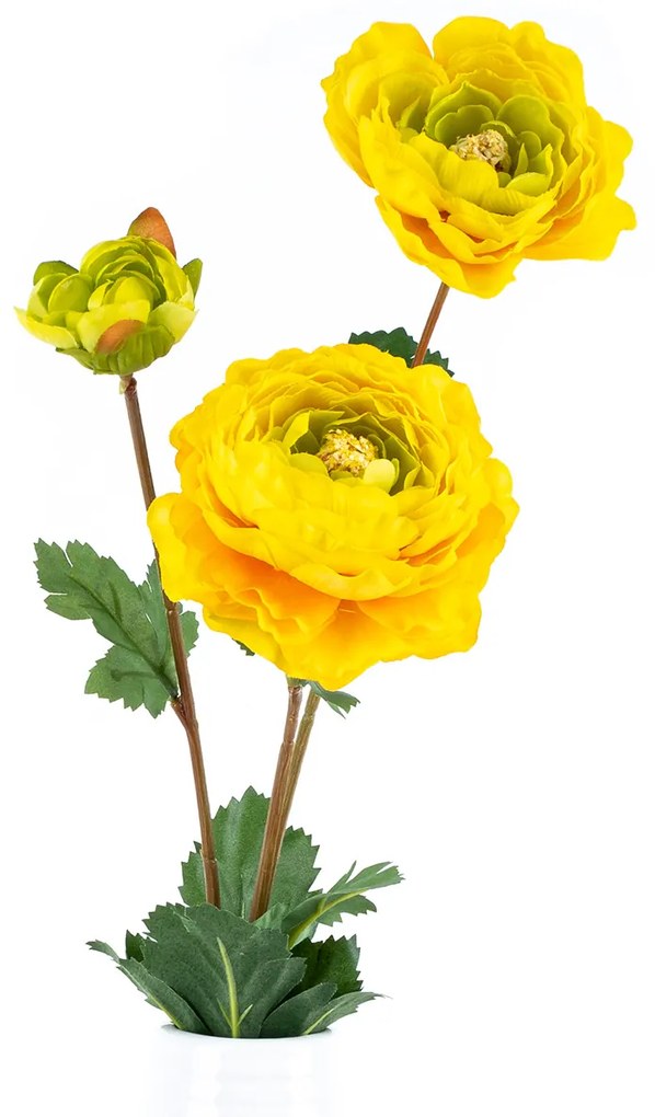 Floare artificială Ranunculus,  42 cm