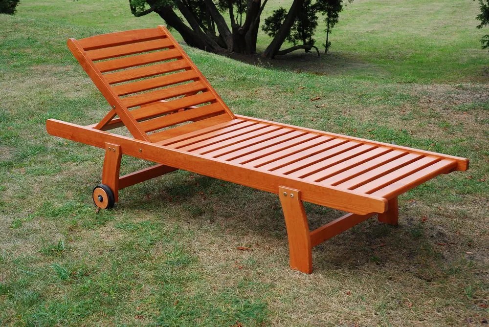 Șezlong de grădină ,din lemn LUISA