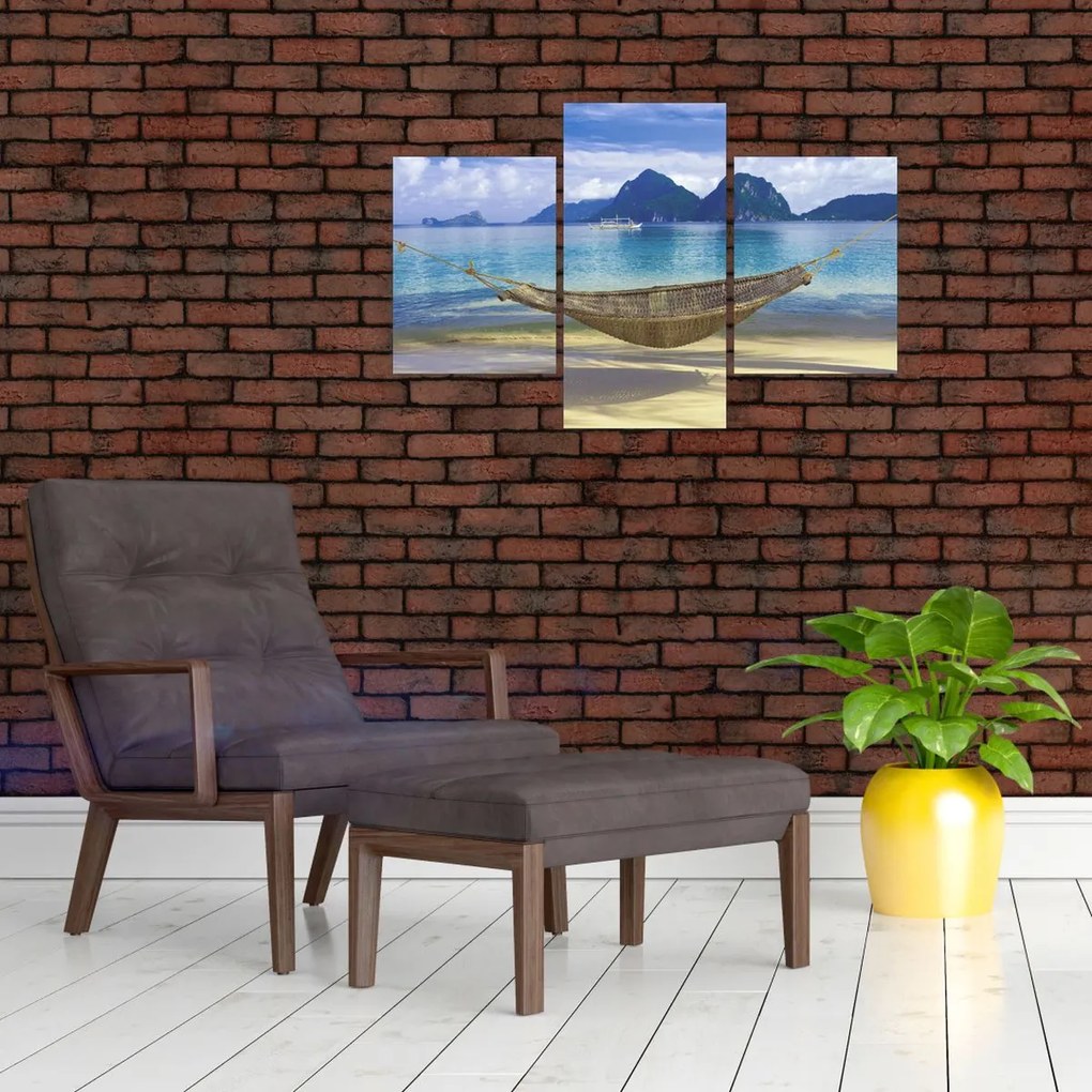 Tablou - Hamac pe plajă (90x60 cm)