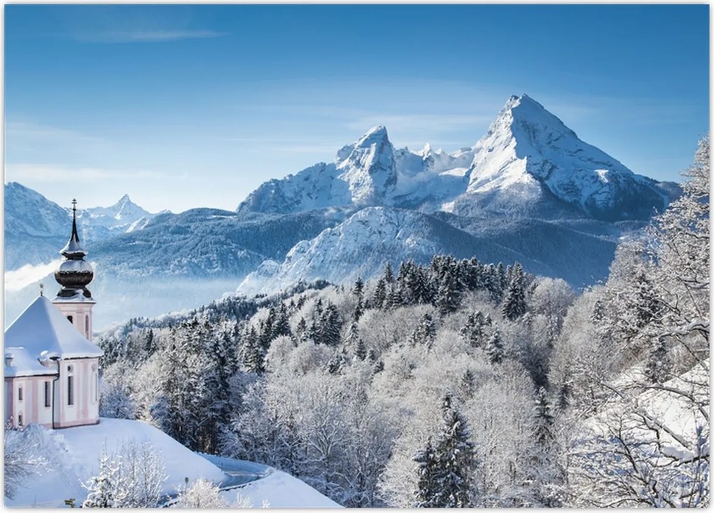Tablou - O privire asupra peisajului de iarnă (70x50 cm)