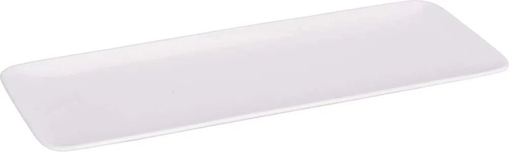 PLATOU SERVIRE, DREPTUNGHIULAR, PORTELAN, ALB, 32.8 CM