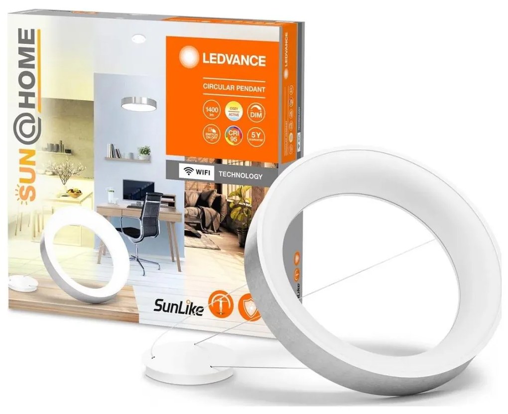 Lustră LED dimabilă pe cablu Ledvance SUN@HOME CIRCULAR LED/18,5W/230V Wi-Fi