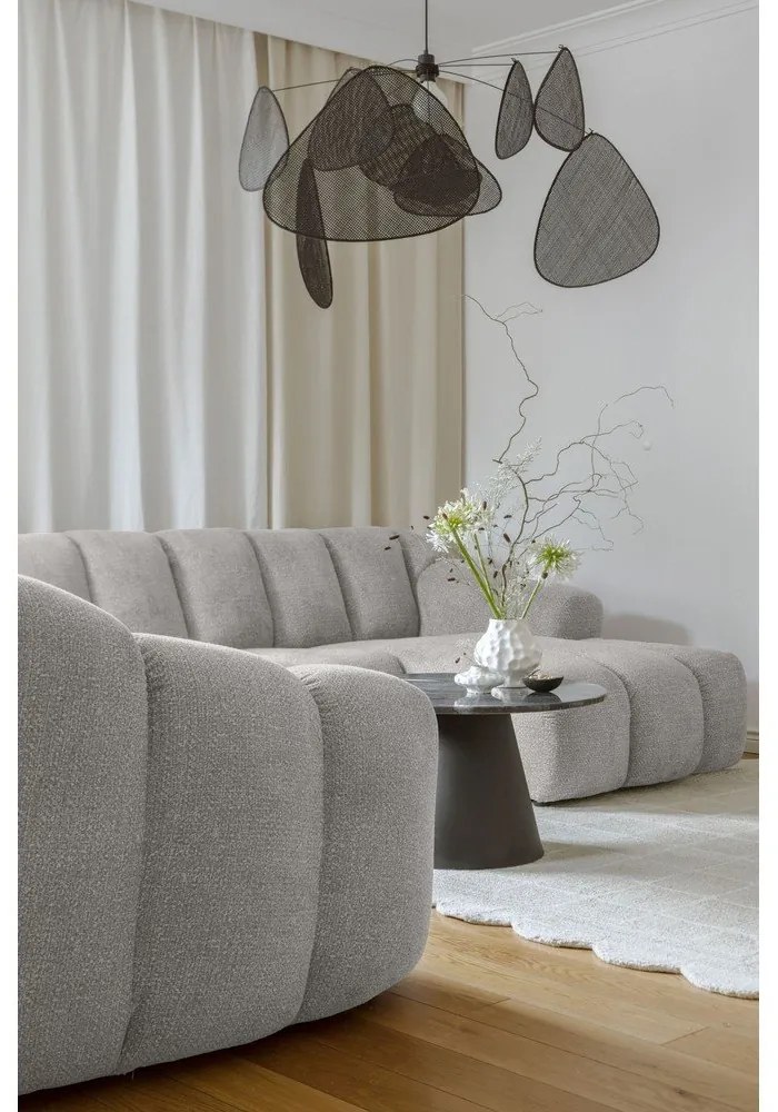 Colțar gri deschis (cu colț pe partea stângă/în formă de "U") Shell – Miuform