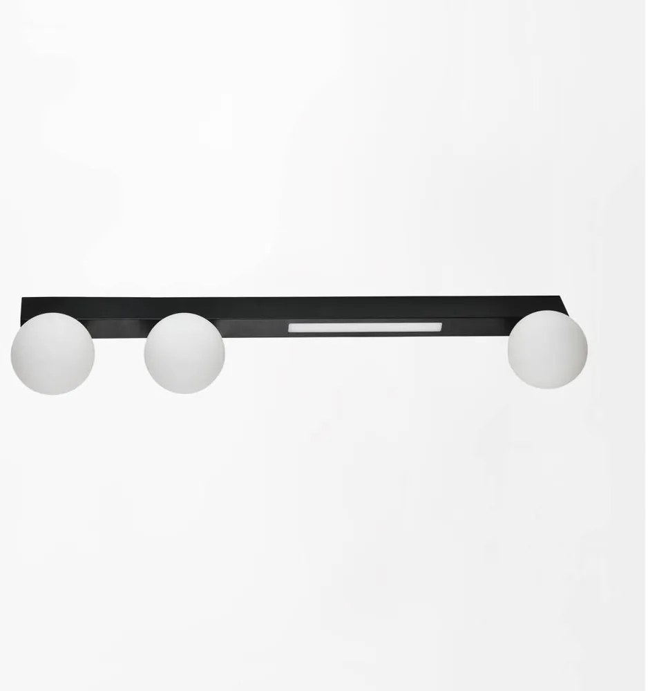 Aplică LED Zuma Line W231102-3 LUND 3xG9/40W/230V + LED/6W negru