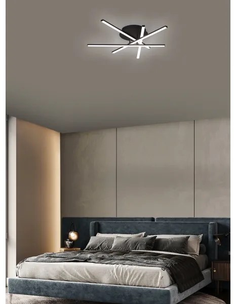 Brilagi - Plafonieră LED STRIPES, 40 W, 230 V, neagră