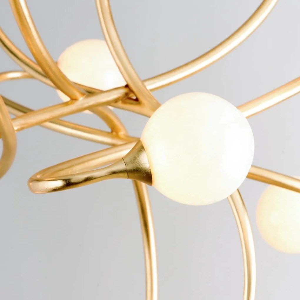 Candelabru LUX, realizat manual, design modern, SIGNATURE cu 9 surse de lumina
