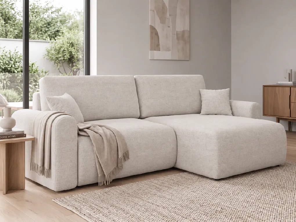 Coltar extensibil reversibil NORDEN PAROS 250x140 cm, crem