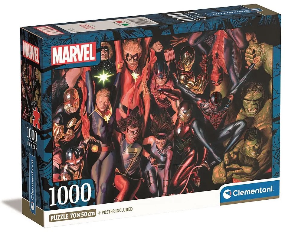 Avengers Puzzle Compact Marvel 1000 de piese Clementoni