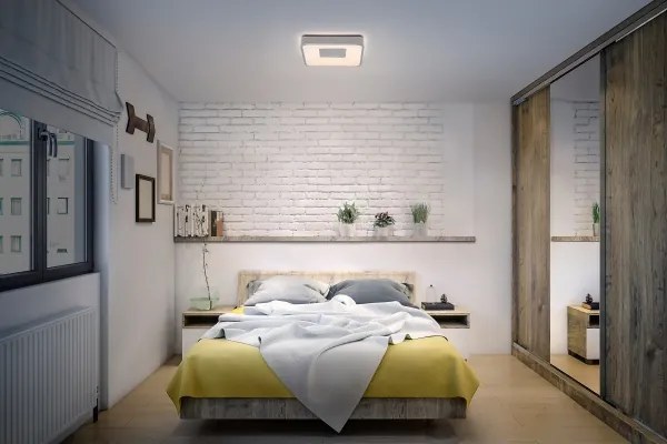 Osram - Plafonieră LED dimerizabilă ORBIS PIANA LED/24W/230V 38x38 cm argintiu.