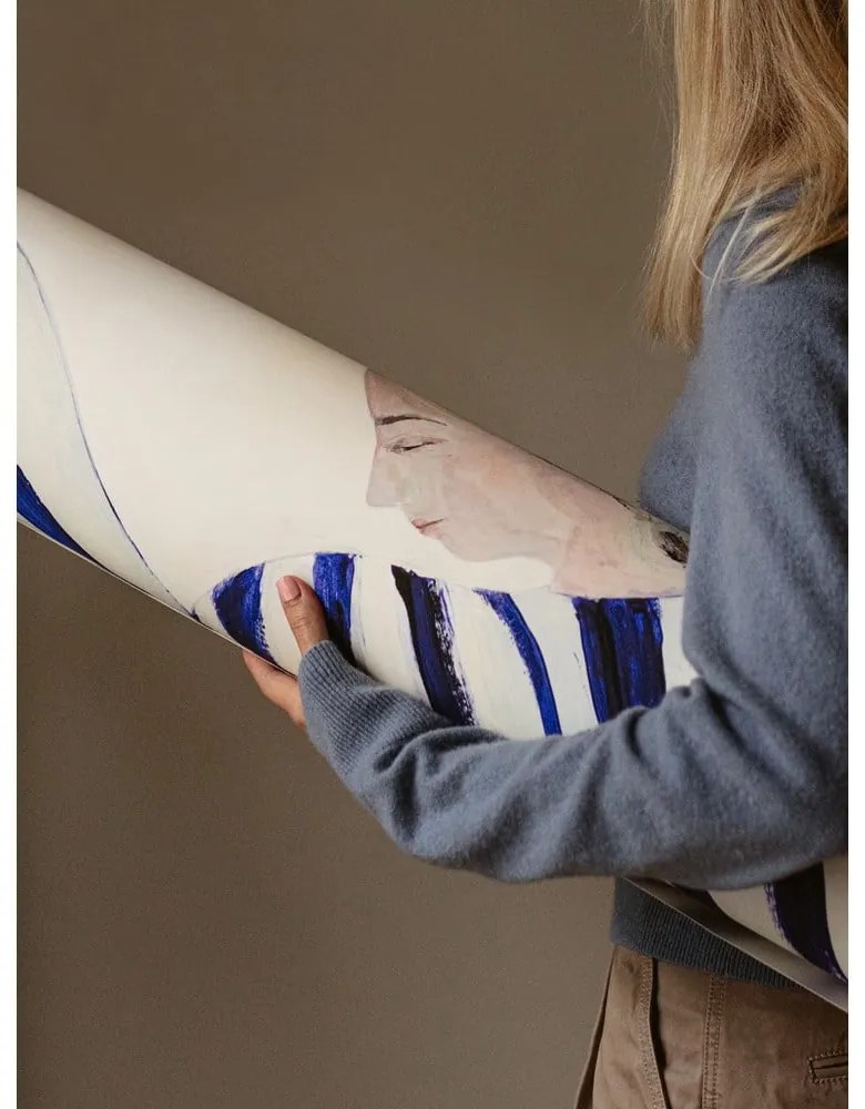 Poster 50x70 cm Blue Stripe at Concorde – Sofia Lind – The Poster Club