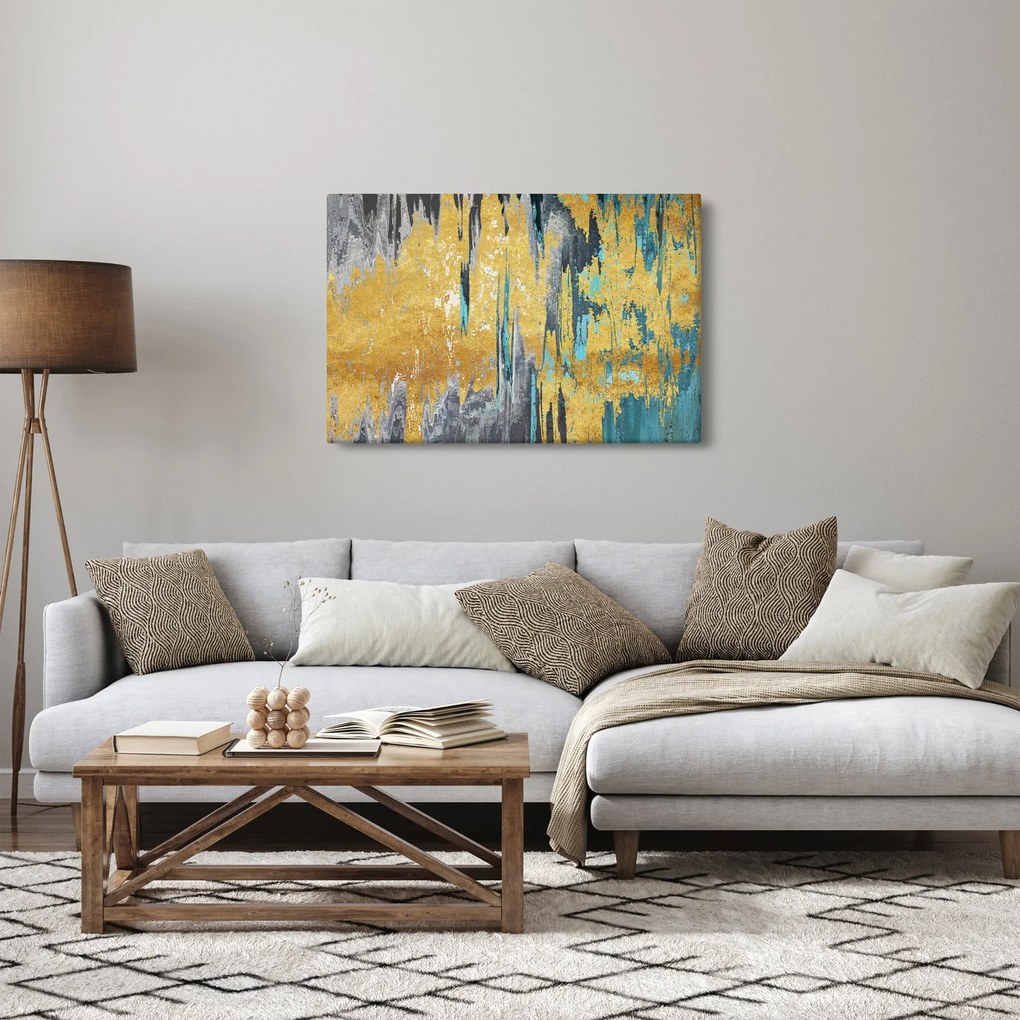 Tablou - Design auriu (90x60 cm)