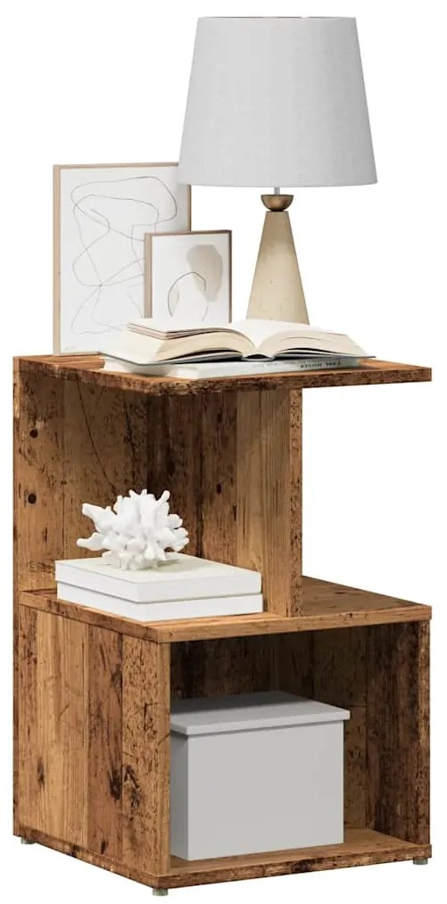 vidaXL Noptiera din lemn vechi 35x35x55 cm lemn prelucrat