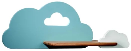 Aplică LED cu raft pentru copii CLOUD LED/5W/230V albastru/alb