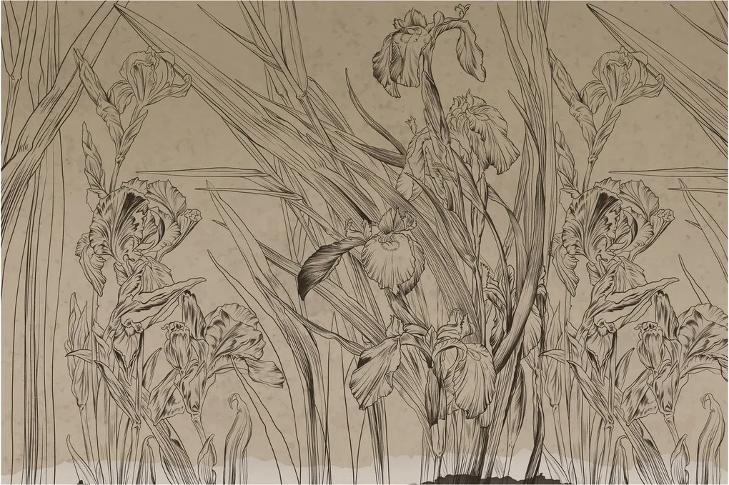 Tablou - Contururile plantelor (90x60 cm)