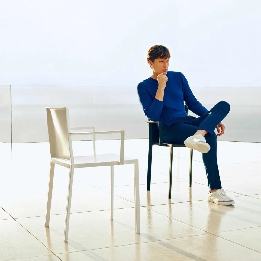 Set de 4 Scaune moderne cu brate de exterior / interior design premium QUARTZ CHAIR with arms 54195 Vondom