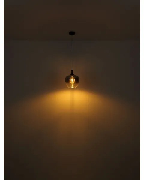 Lustră pe cablu MAXY 1xE27/60W/230V negru Globo 15548H1