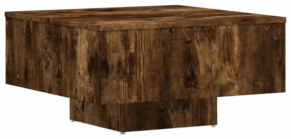 815837 vidaXL Măsuță de cafea, stejar fumuriu, 60x60x31,5 cm, lemn prelucrat