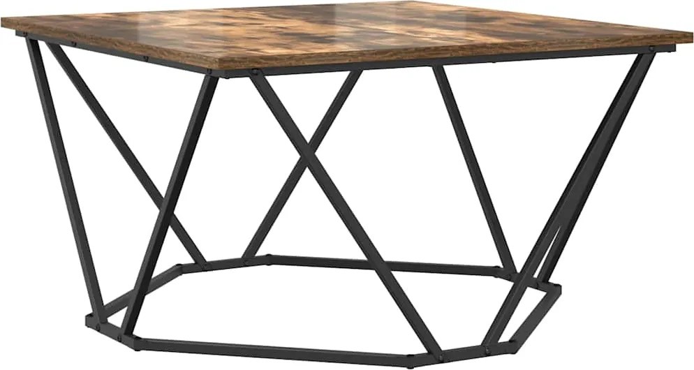 vidaXL Masă de cafea Stejar fumuriu 80 x 80 x 45 cm
