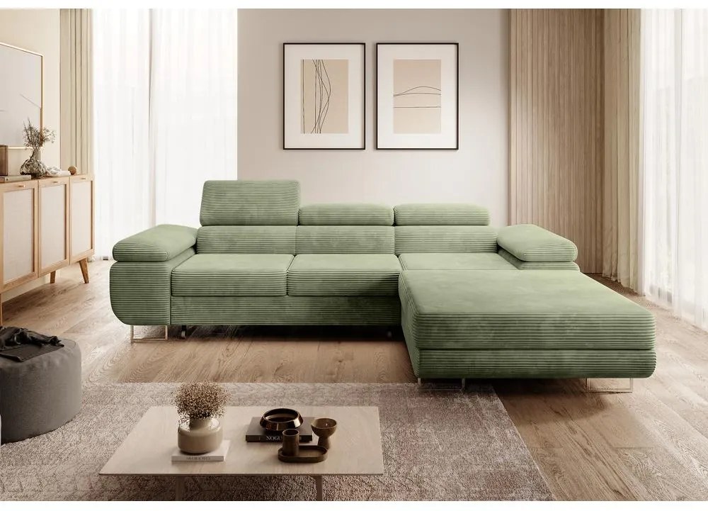 Colțar Grande (D) (verde marin + crom). 1100530