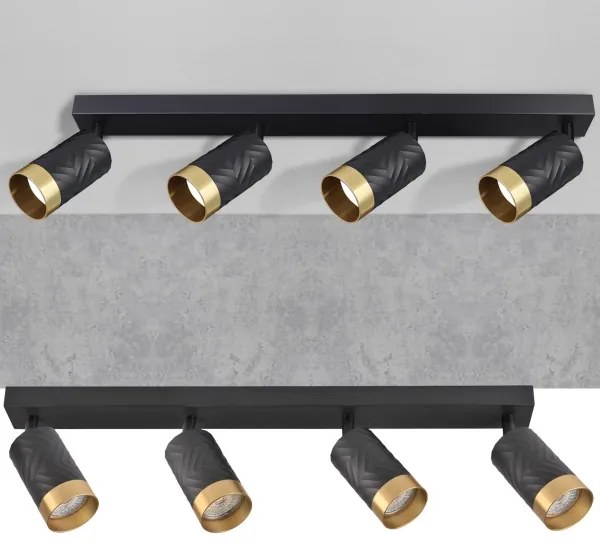 Spot ARRAS 4xGU10/10W/230V negru