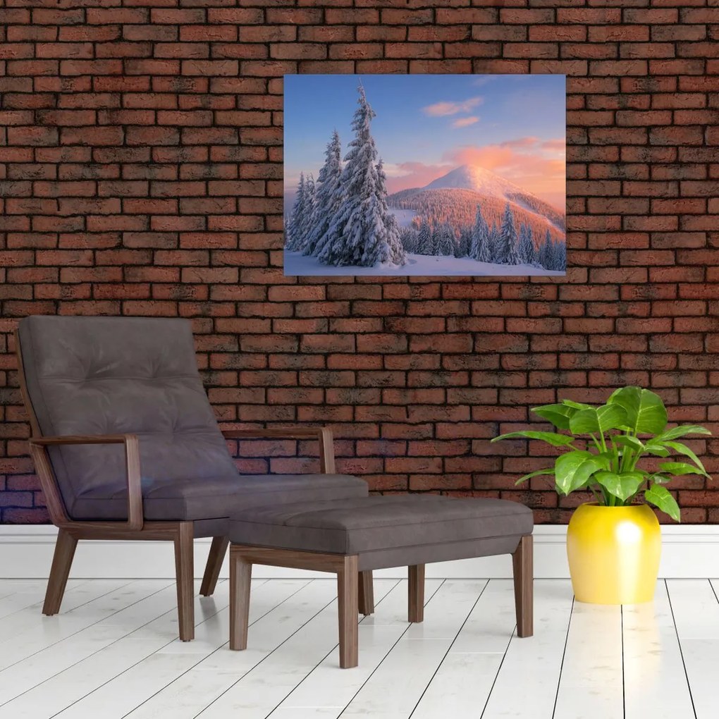 Tablou - Peisaj de iarnă (70x50 cm)