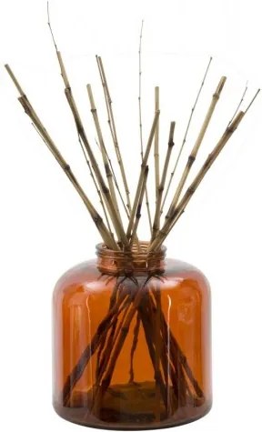 Vaza decorativa din sticla reciclata Roto Round Portocaliu, Ø35xH36 cm