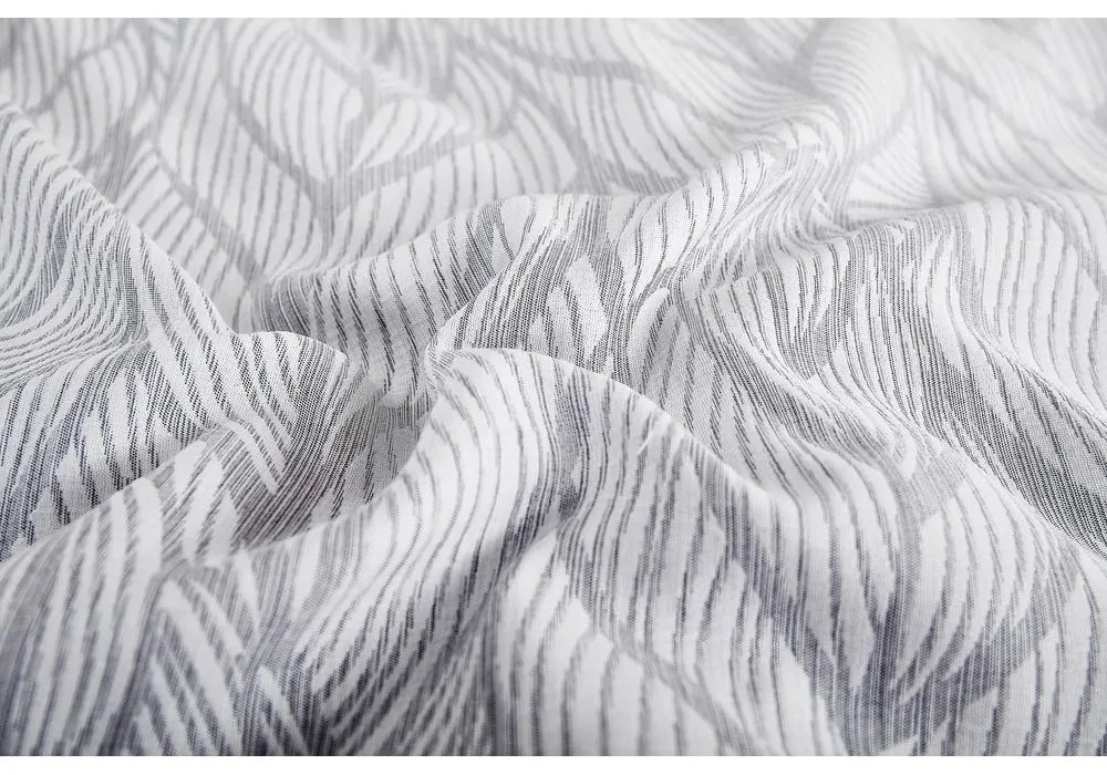 Lenjerie de pat gri din jacquard pentru pat de o persoană 140x200 cm Florida – My House