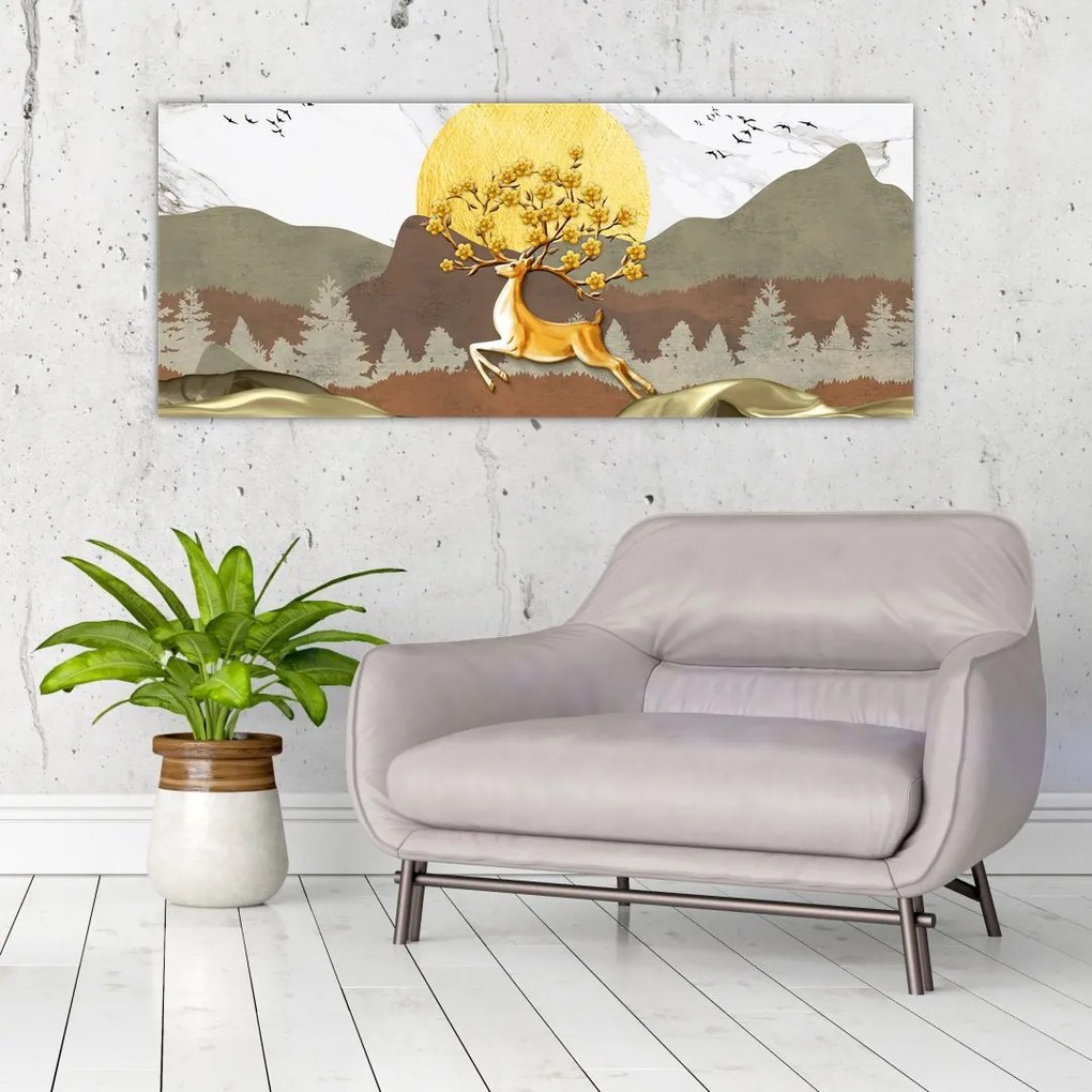 Tablou cu cerb (120x50 cm)
