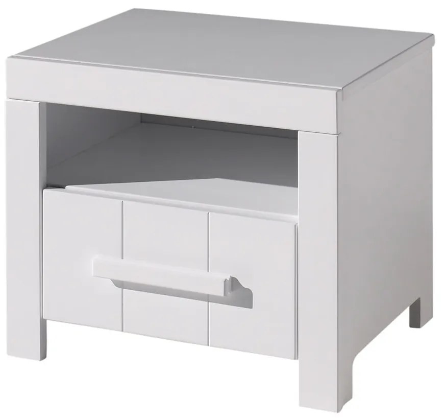 Noptieră pentru copii Vipack Erik, alb