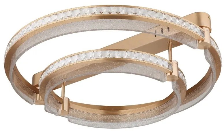 Lustra LED aplicata design circular cu telecomanda BLONDIE D-60cm