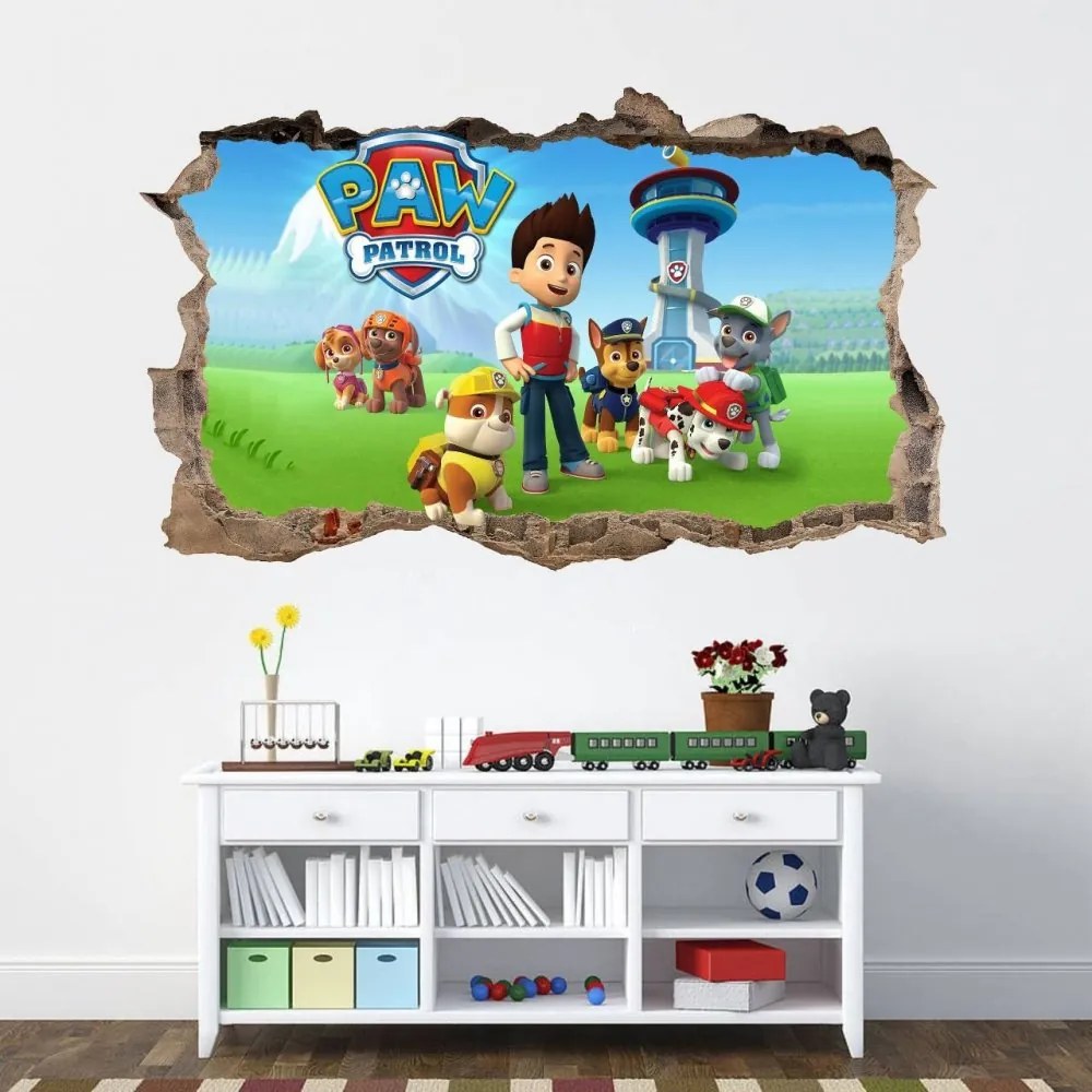 Autocolant de perete Paw Patrol 47x77cm