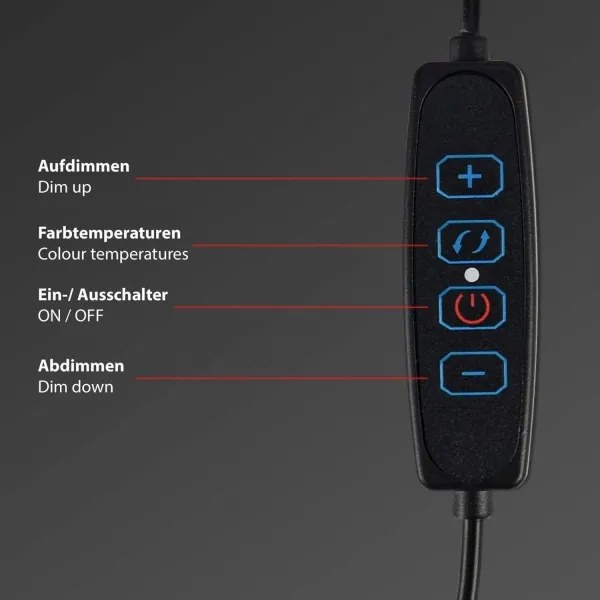 Corp de iluminat LED dimabil pentru monitor Briloner 2303-015 LED/3,5W/230V 2700/4000/6500K