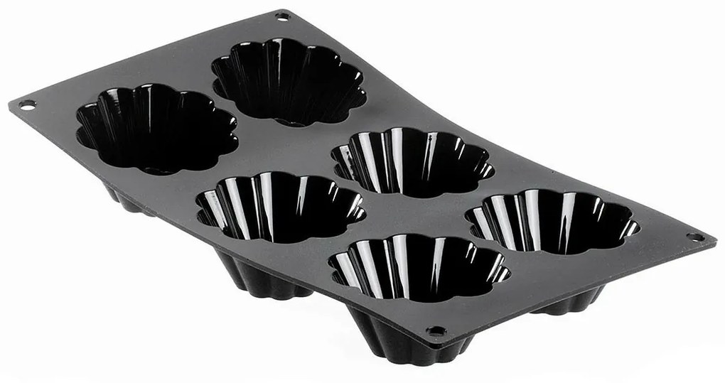 Formă din silicon De Buyer 1964.01 Moul'flex Brioche, 6 buc