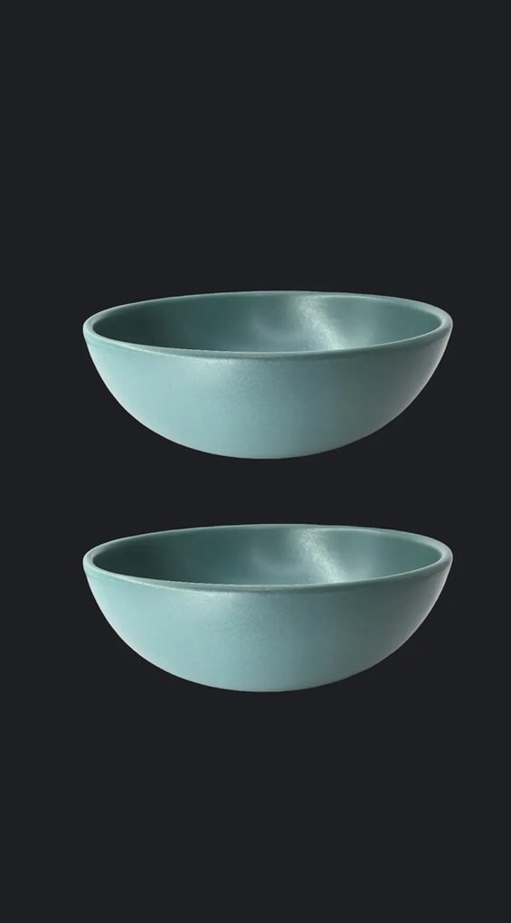 Set 2 Boluri Salata MADE Pantone Verde Menta Mat 800ml