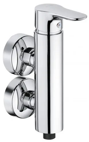 KLUDI Baterie verticala dus objekta crom, h=220mm,cartus cu limitator apa fierbinte
