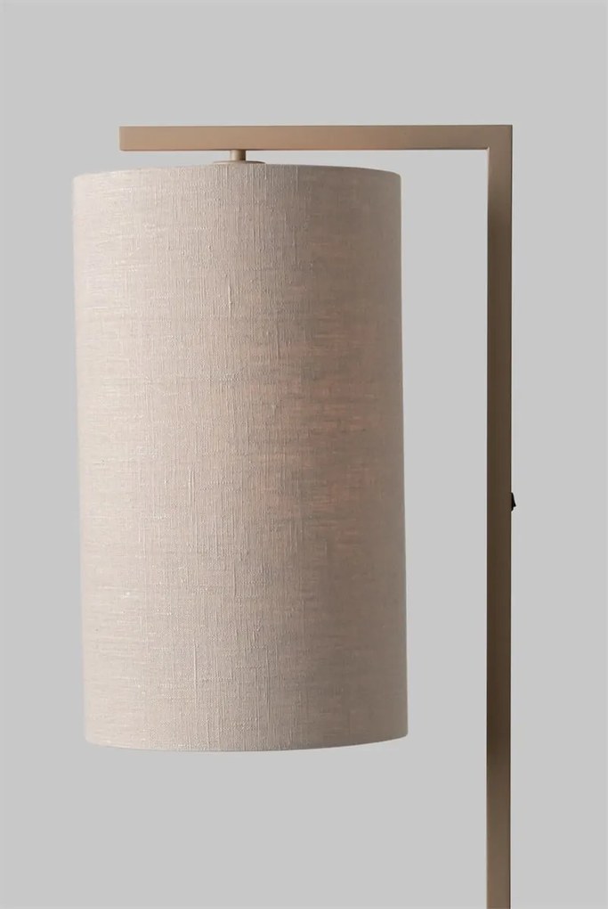 Lampa de podea Boston metal sand abajur in deschis
