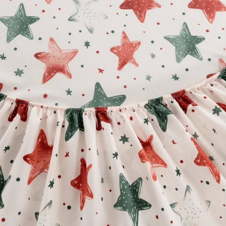 Cearsaf din microfibra COLORFUL STARS colorat 180x200 cm