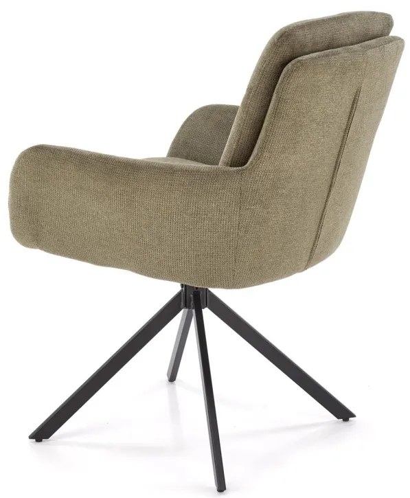Scaun rotativ K536 stofa olive