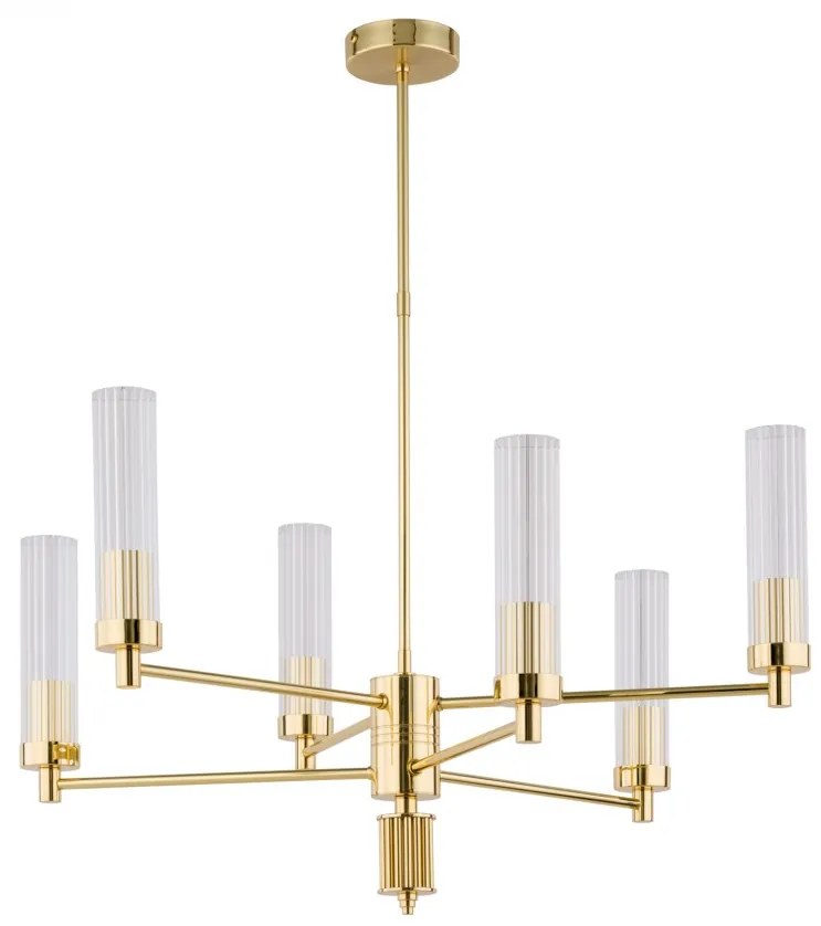 Candelabru modern realizat manual din alama Seti 6L