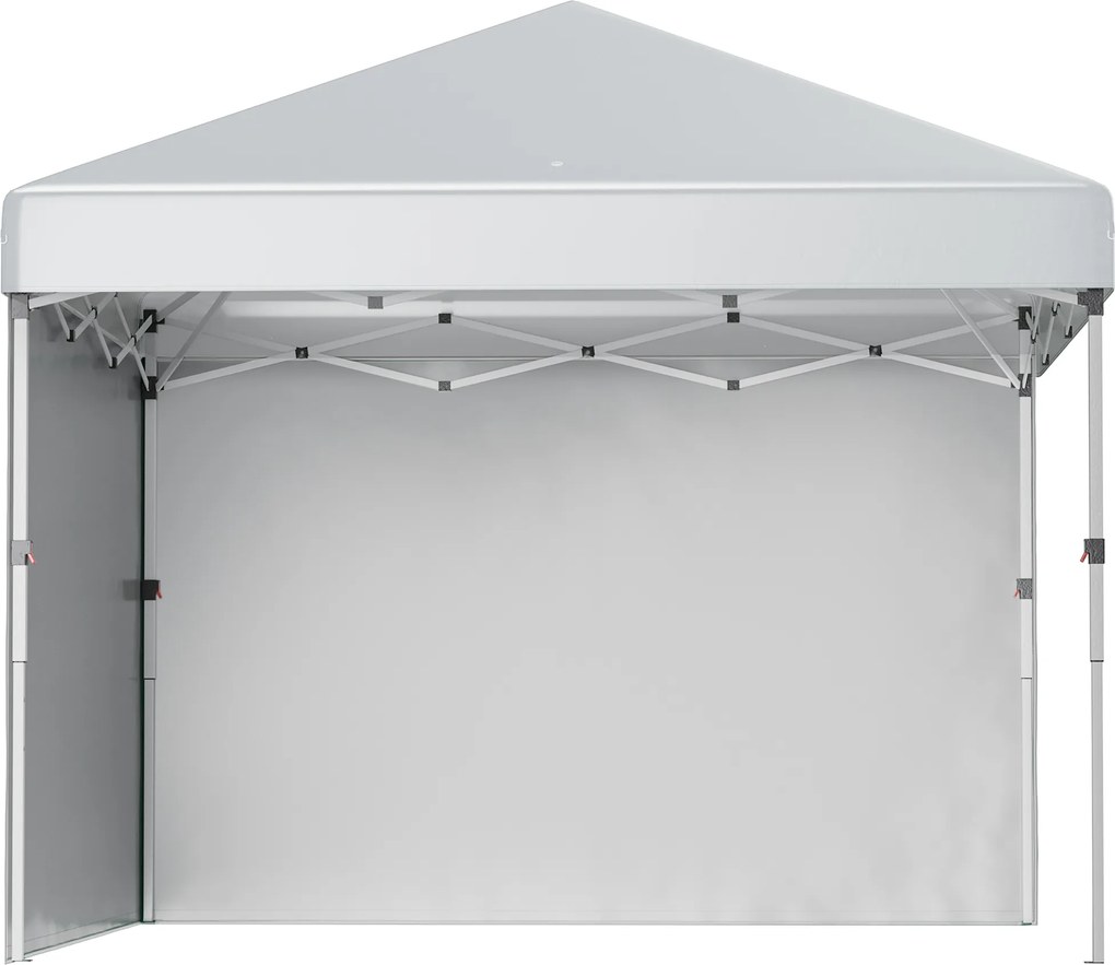 Outsunny Tonela barnum de grădină pop-up pliant reglabilă în înălțime protecție UV 30+ 2 pereți laterali sac de transport inclus | Aosom Romania